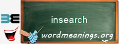 WordMeaning blackboard for insearch
